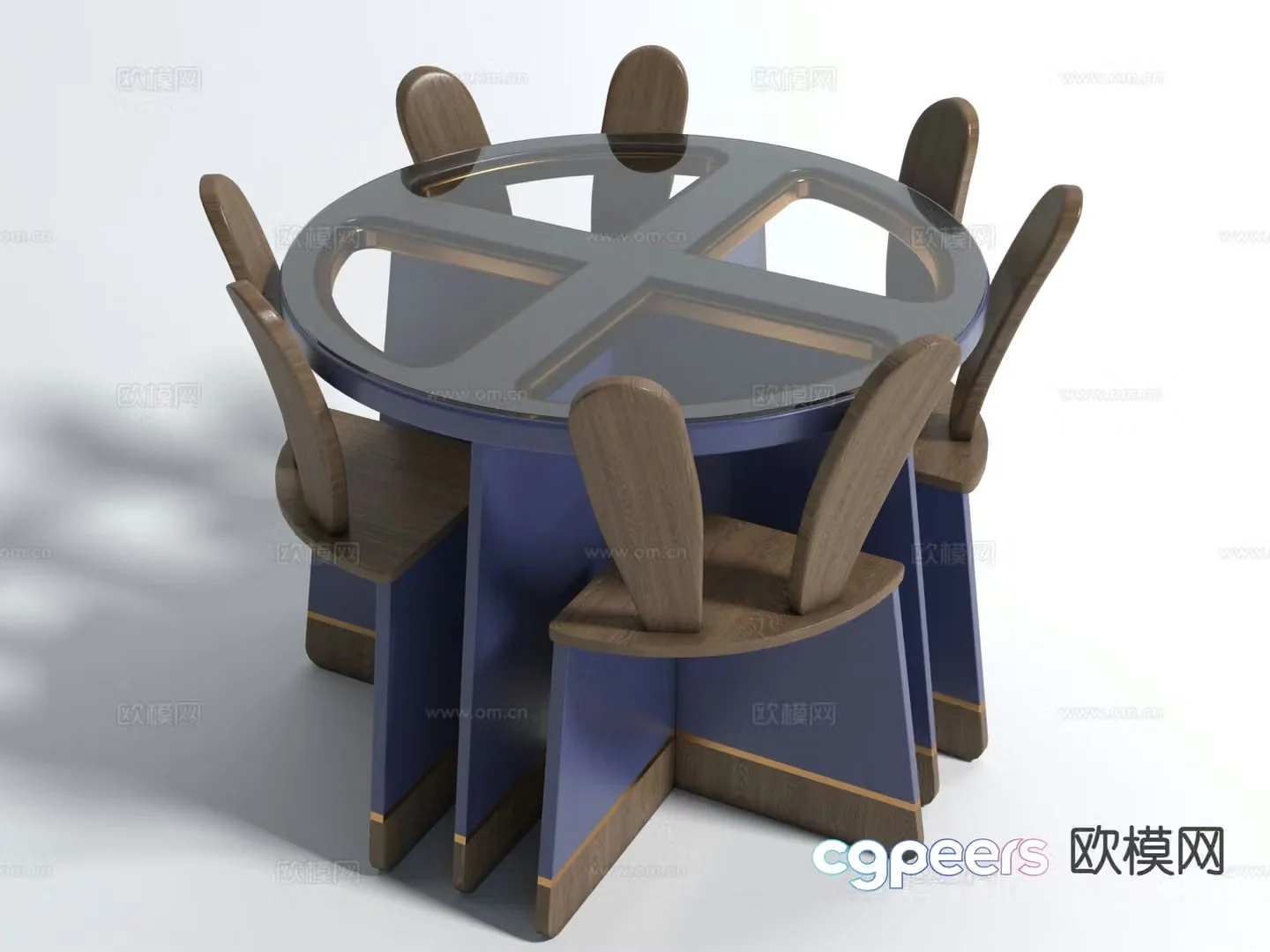 Modern children’s tables and chairs cartoon tables and chairs 3d model