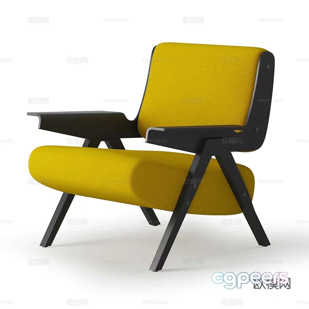 Modern lounge chair armchair 3d model