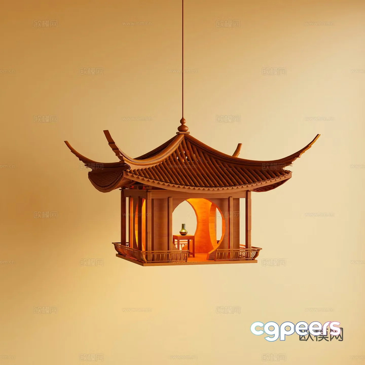 Chandelier Decorative Light 3D Model