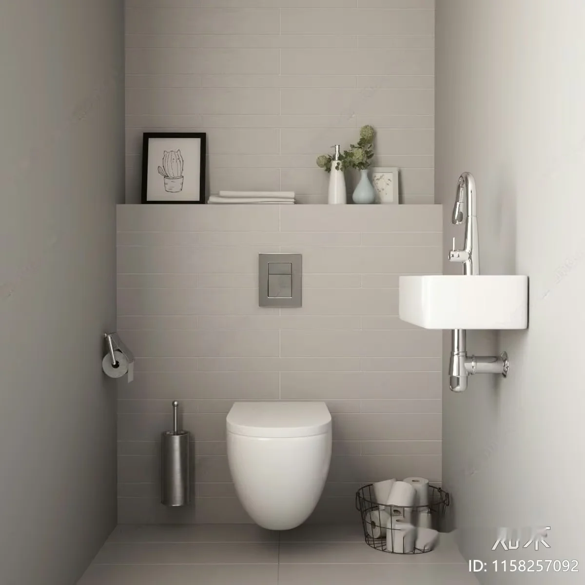 Modern Bathroom 3D Model – 11198 – VRAY Render