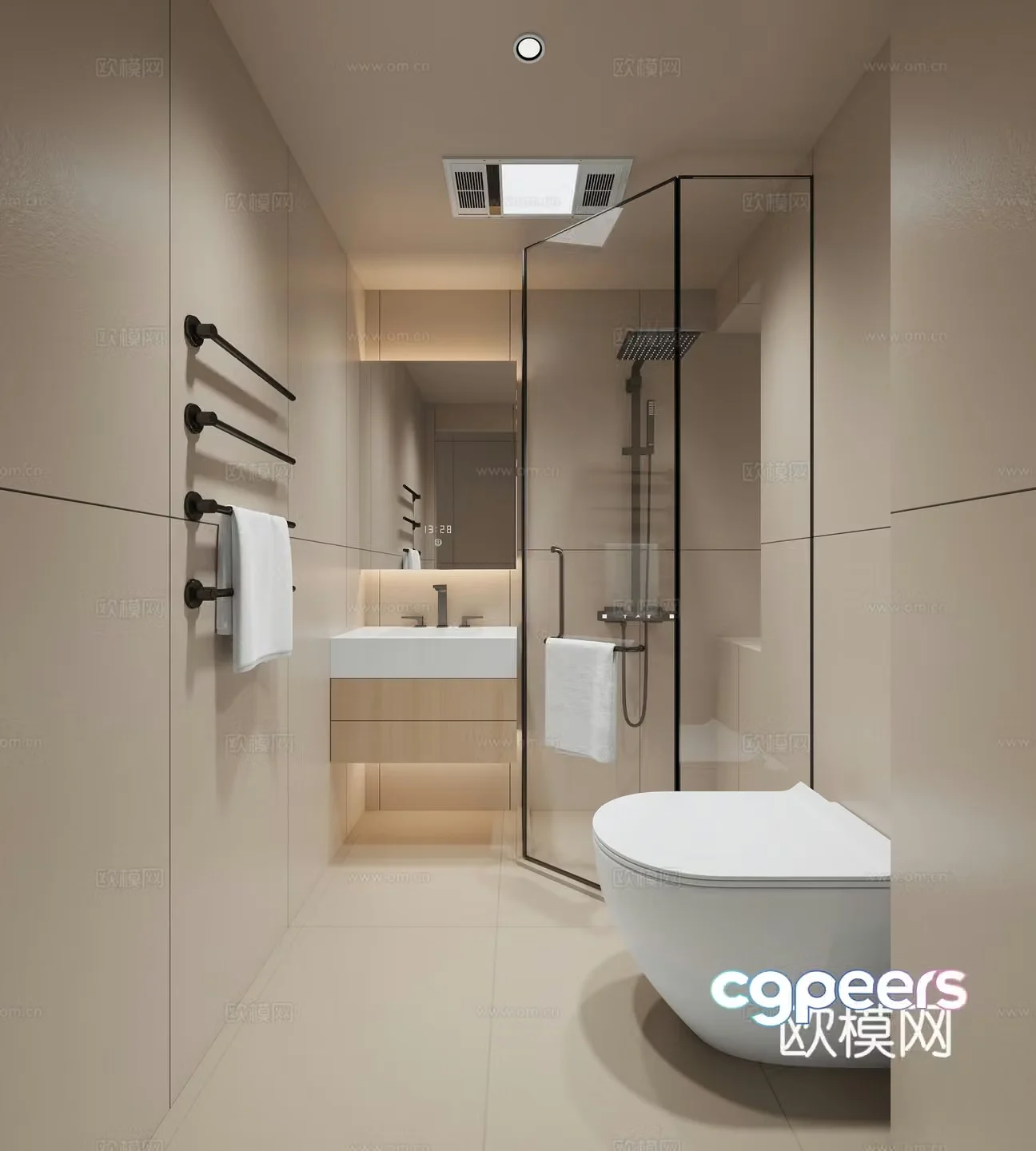 Modern bathroom 3d model