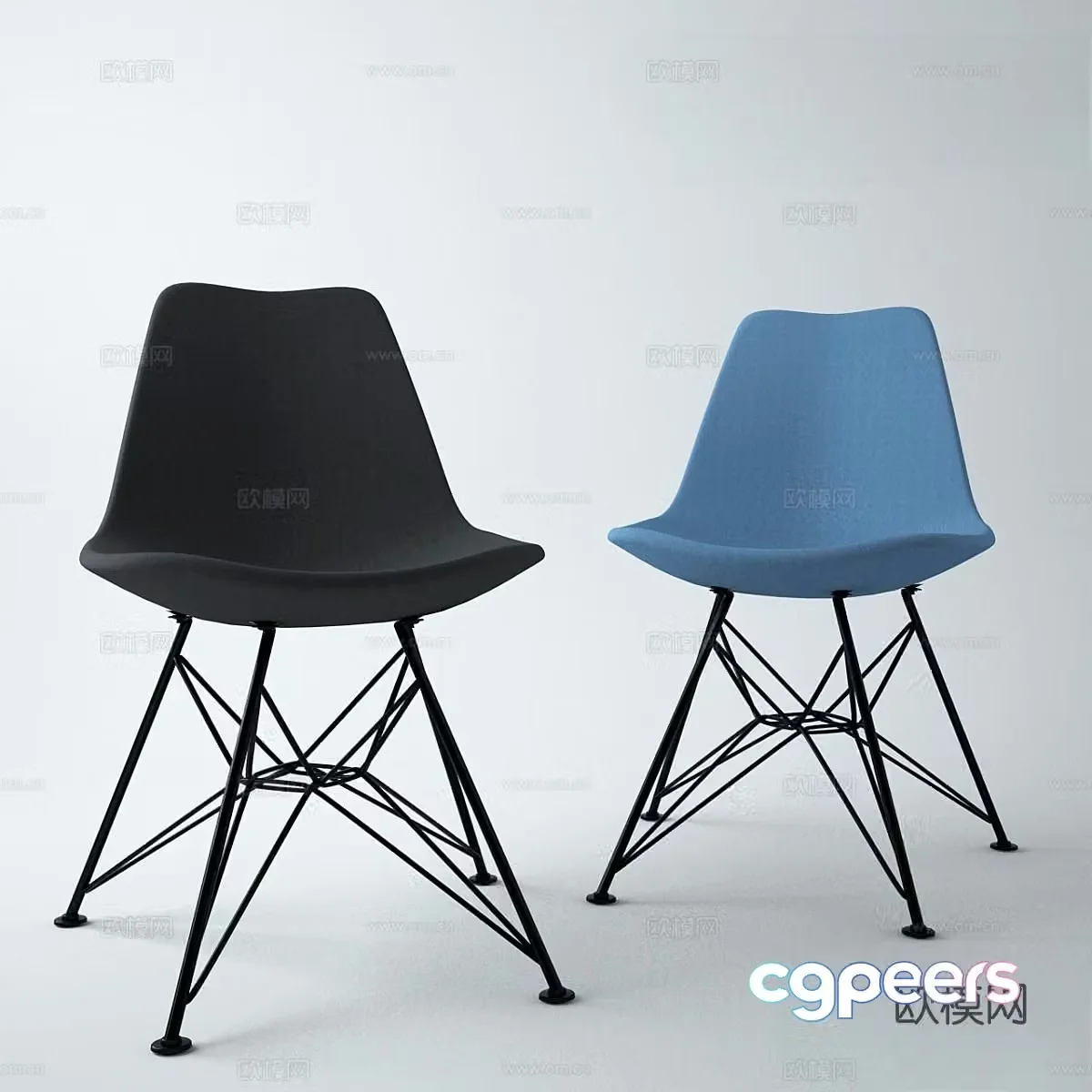 sohoConcept modern chair dining chair 3d model