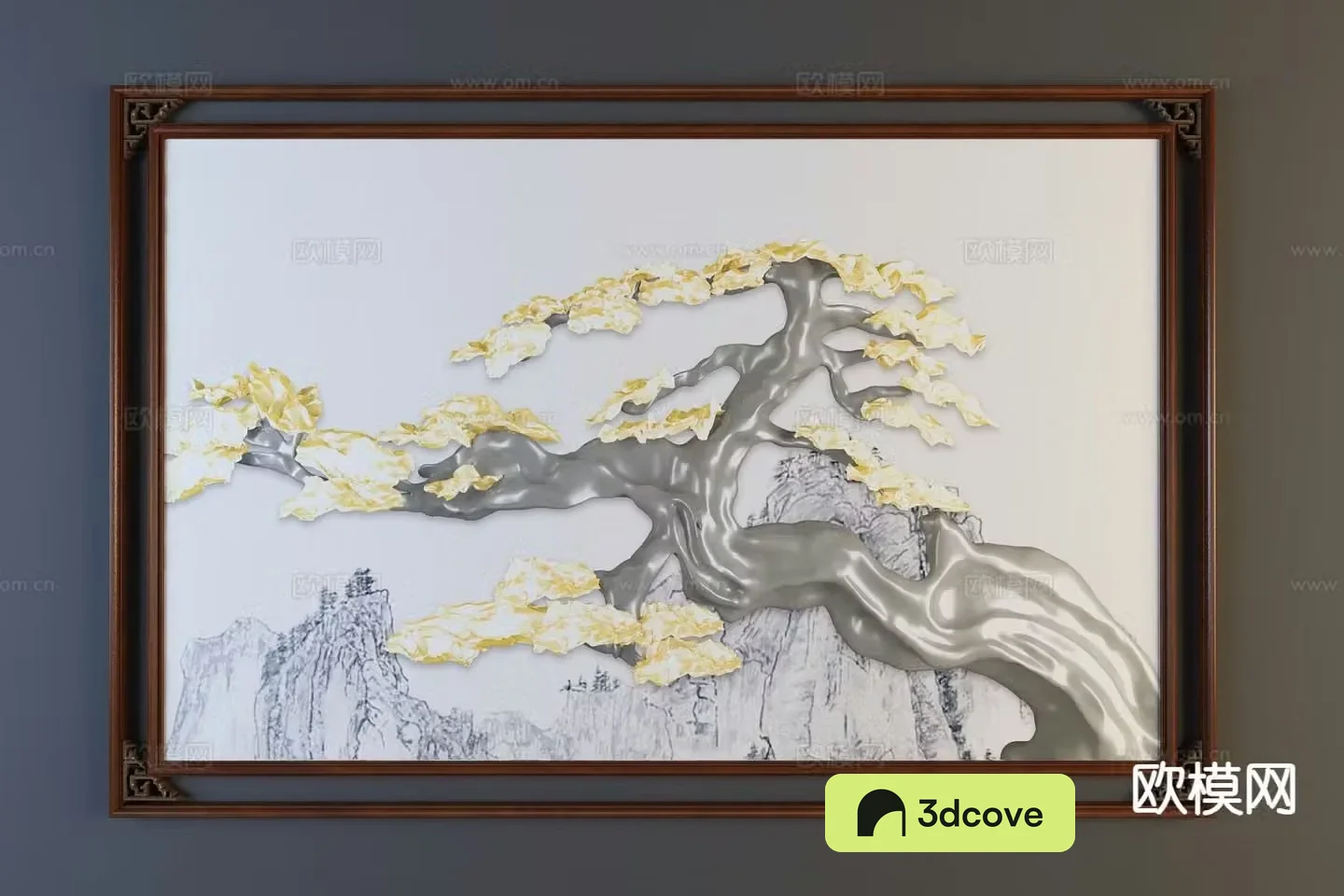 New Chinese style decorative wall chart pine tree hanging painting