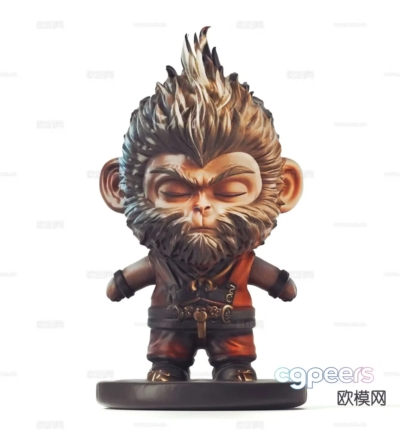 Wukong Sculpture Monkey Sculpture 3D model