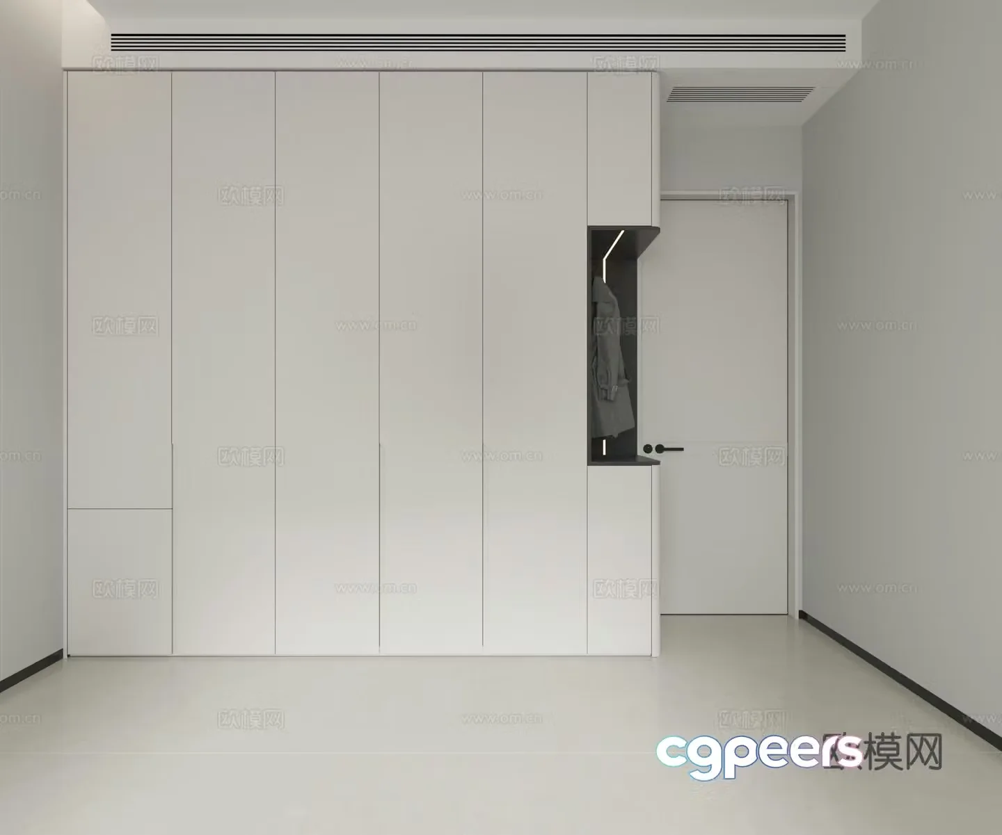 Modern wardrobe 3d model