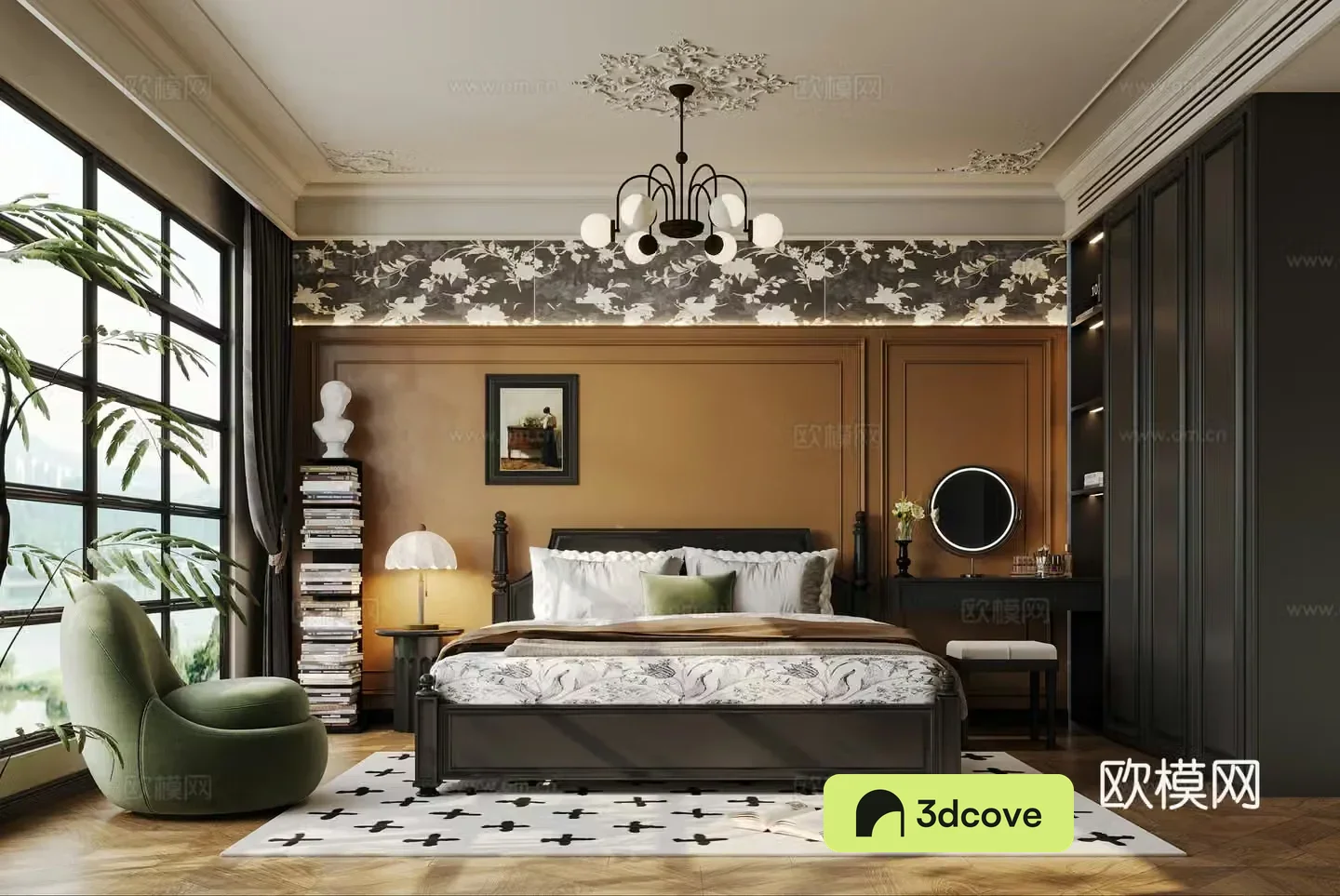 French medieval bedroom