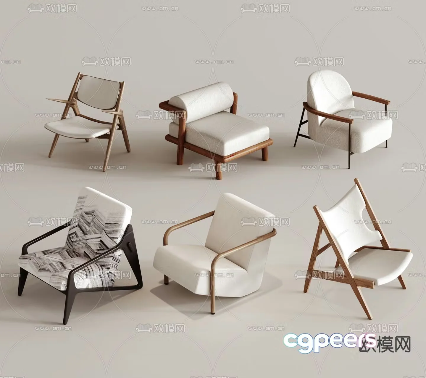 Wabi-sabi style stool sofa stool low stool shoe changing stool 3D model