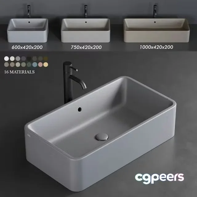 3ds Max Free – Ceramica Cielo Shui Countertop Washbasin