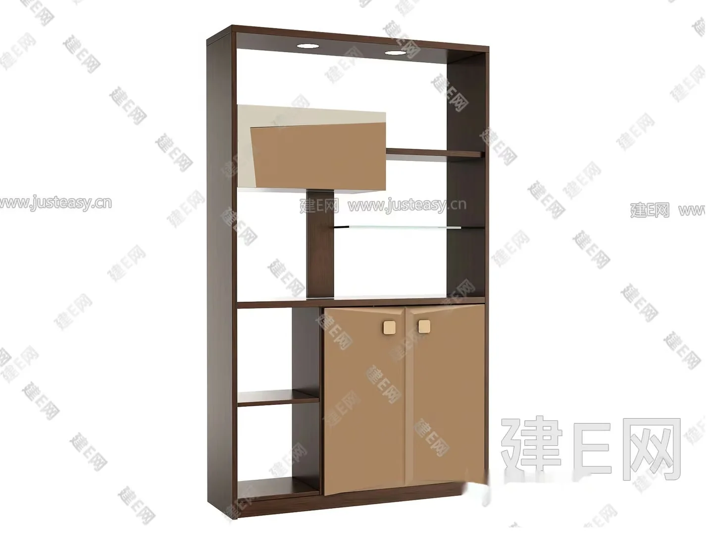 Modern Entertainment Unit 3D Model – 13042 – VRAY Render