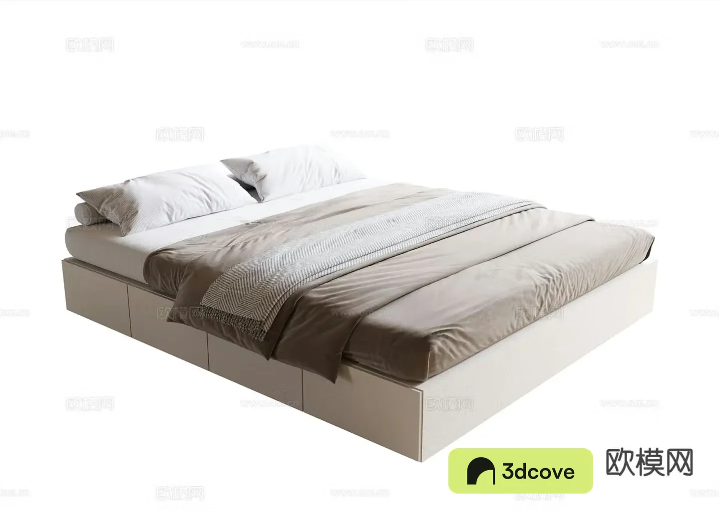Modern double bed