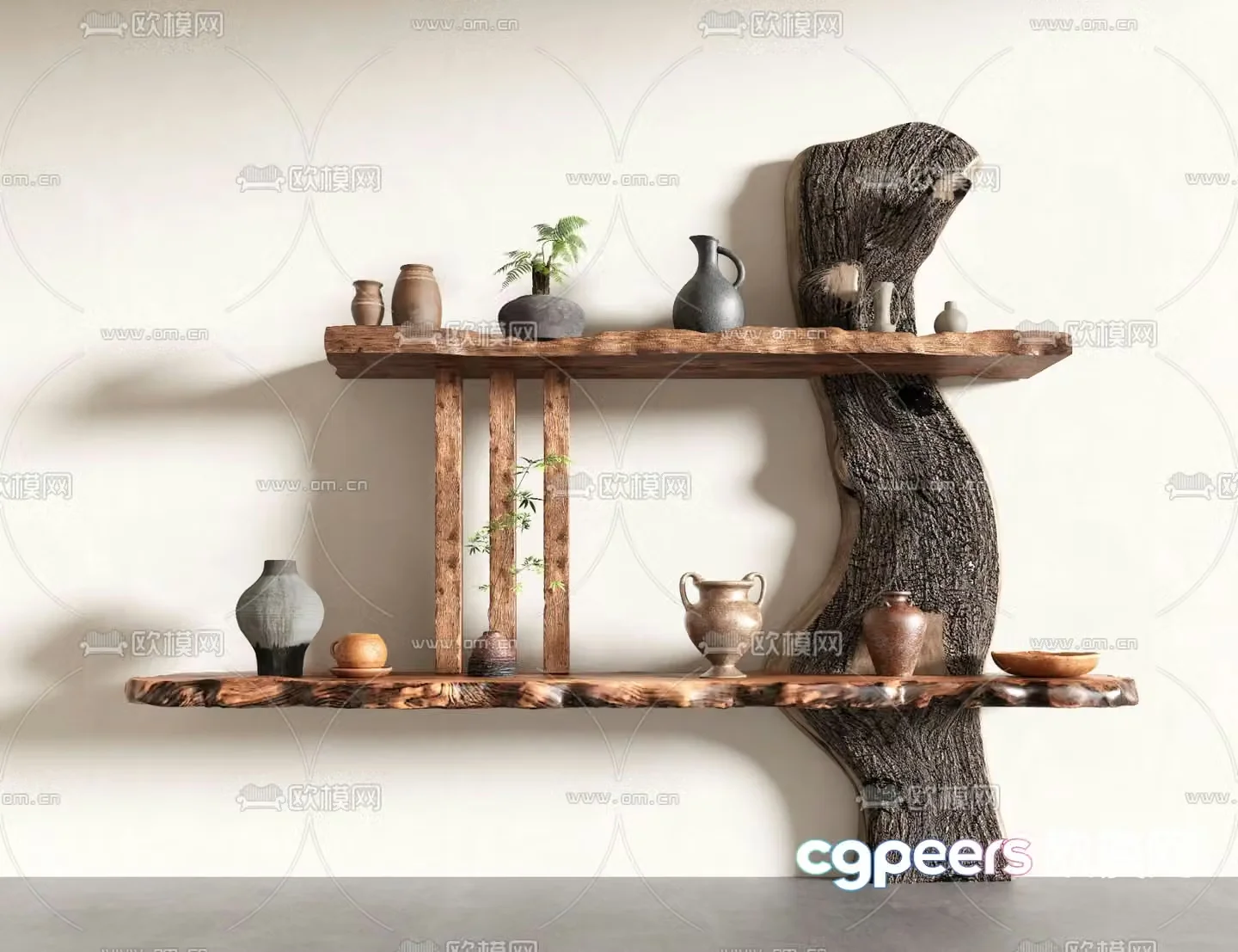 Wasabi Decorative Rack Shelf 3D Model