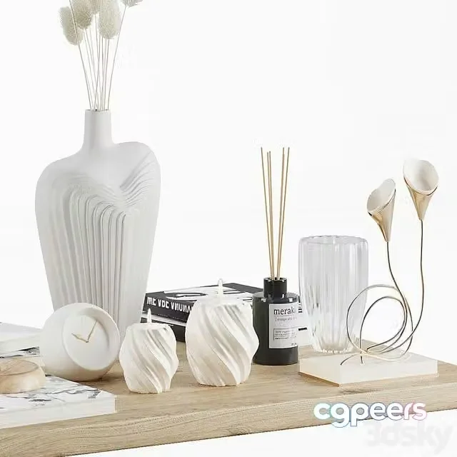 3ds Max Free – Decorative Set1 – minimalism
