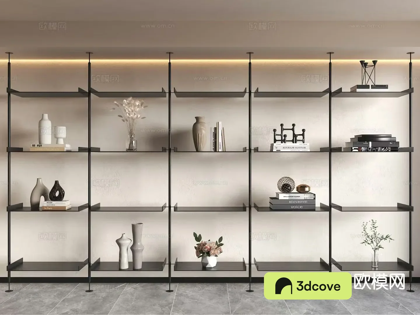 Modern bookshelf storage rack