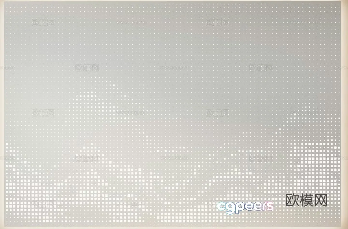 Punching plate aluminum plate 3D model