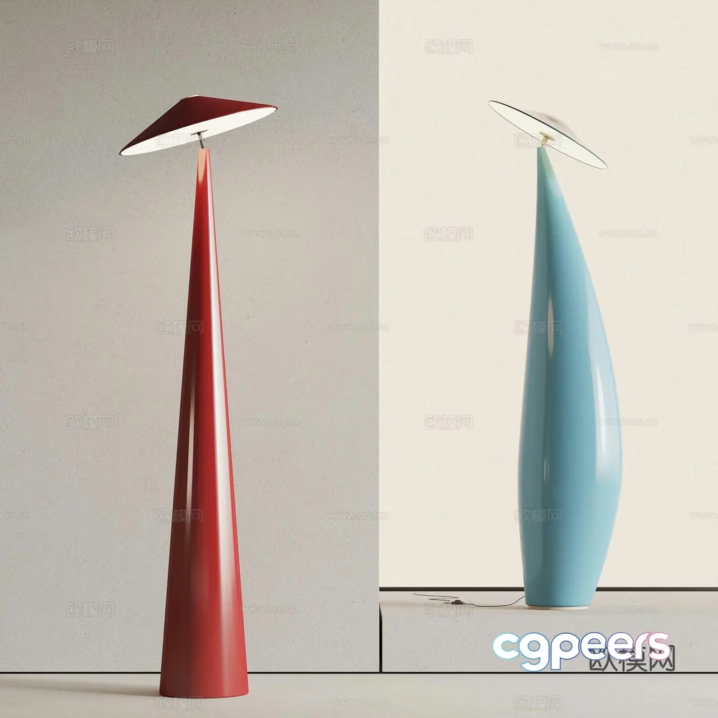 24 dopamine floor lamp 3d model