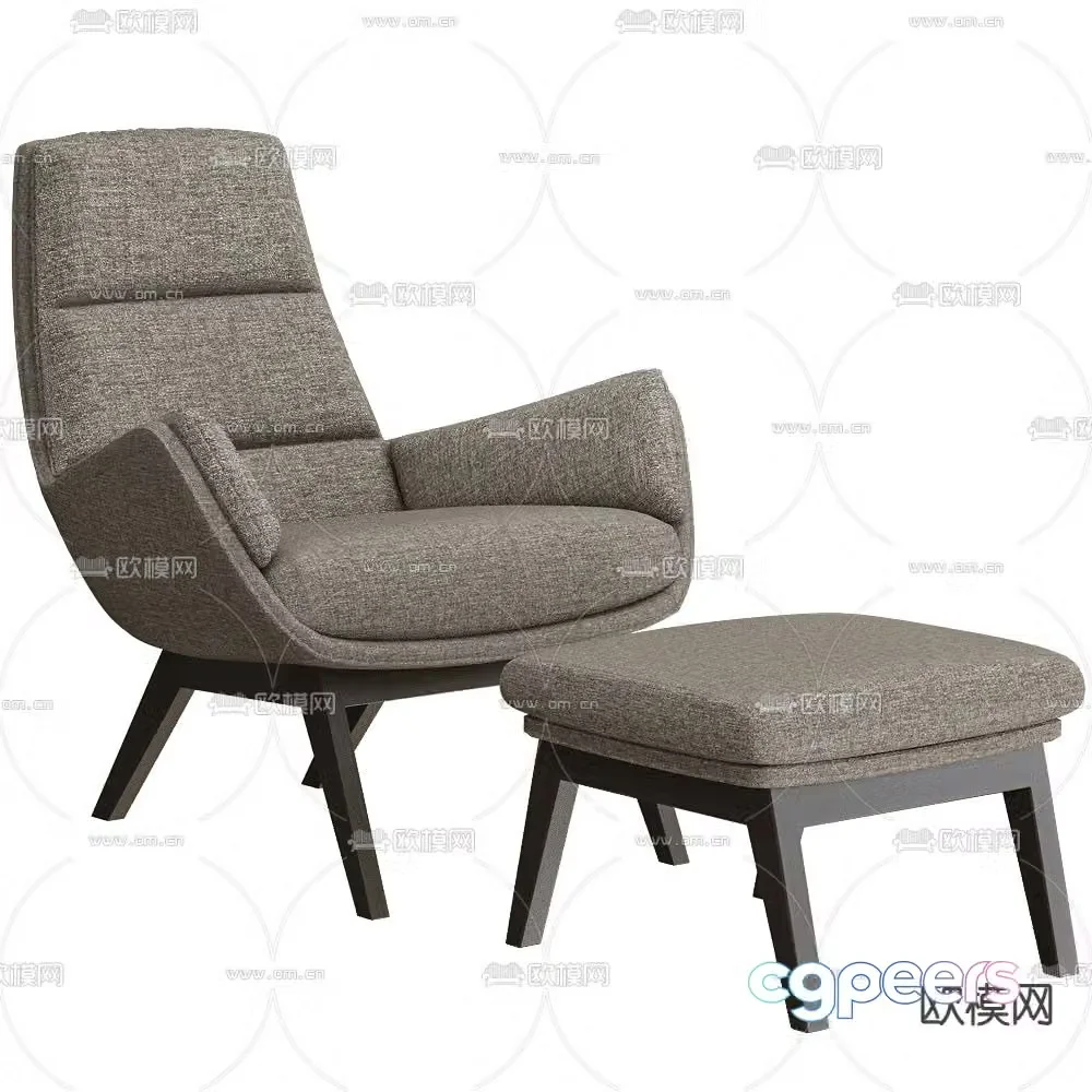 Saiwala chair lounge chair 3d model