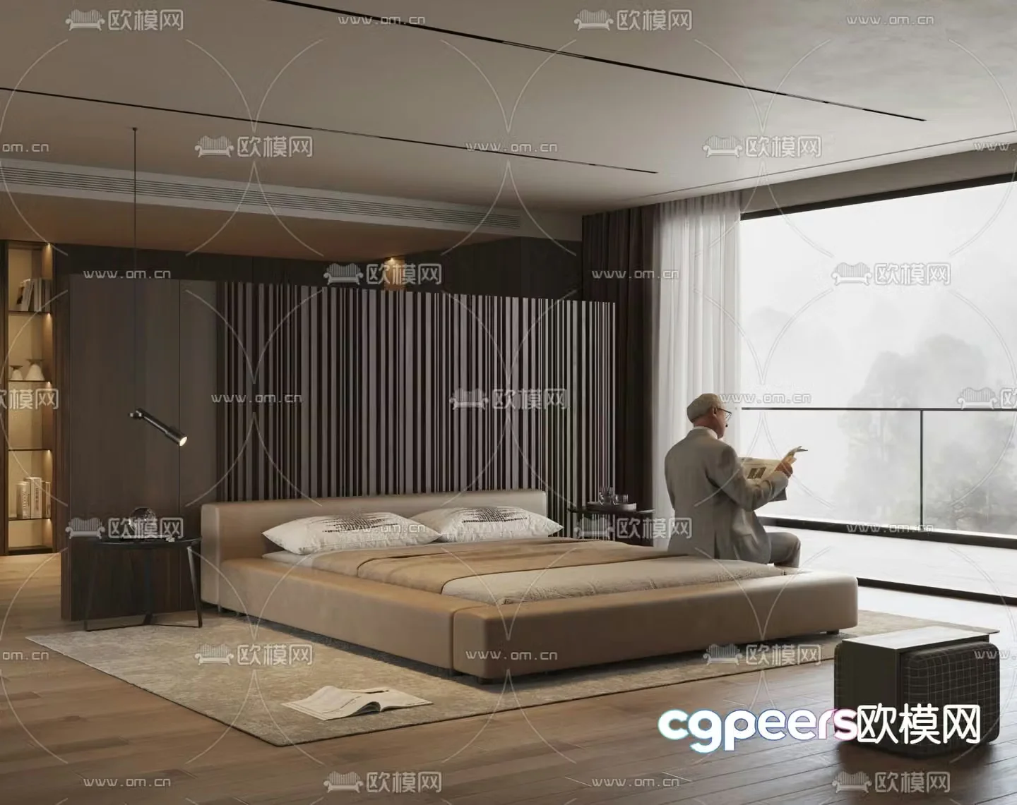 BAXTER bedroom master room 3d model