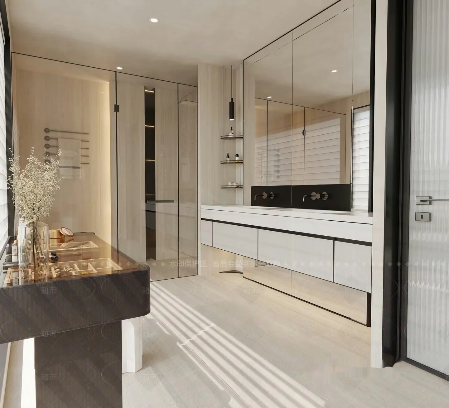 Modern Bathroom Vanity 3D Model – 2367 – VRAY Render