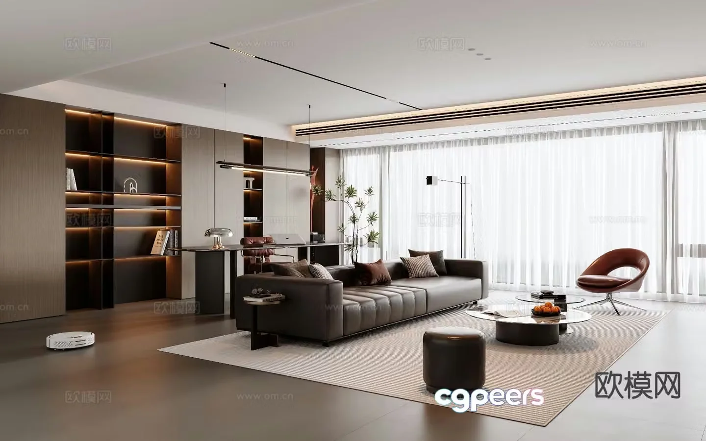 Italian living room 3d model
