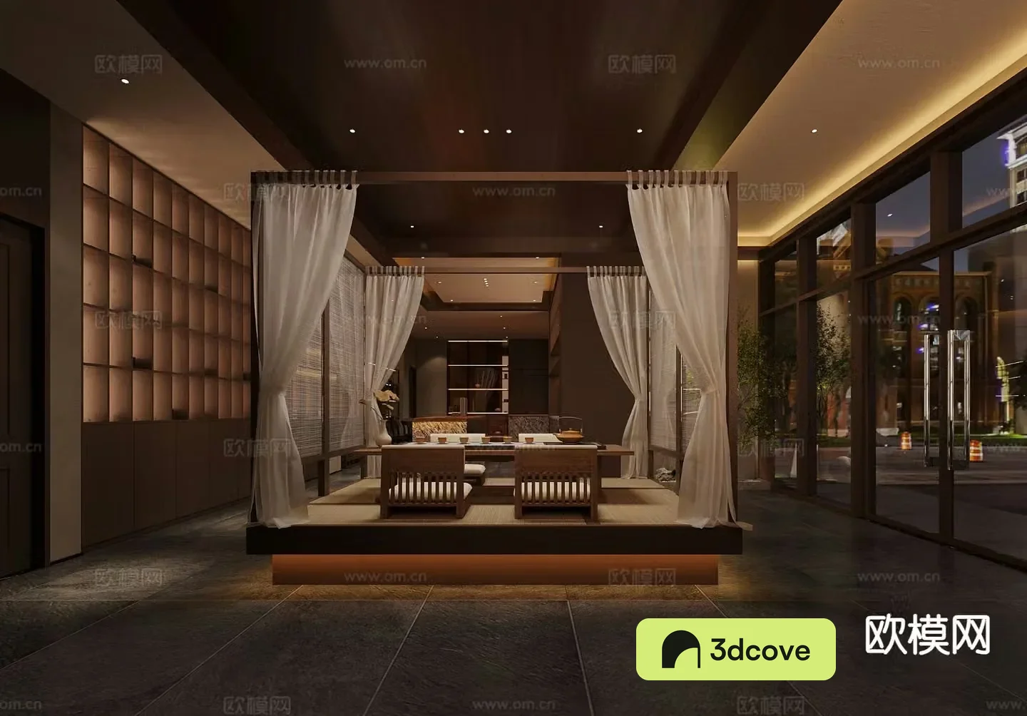New Chinese Tea House Club Tea Room