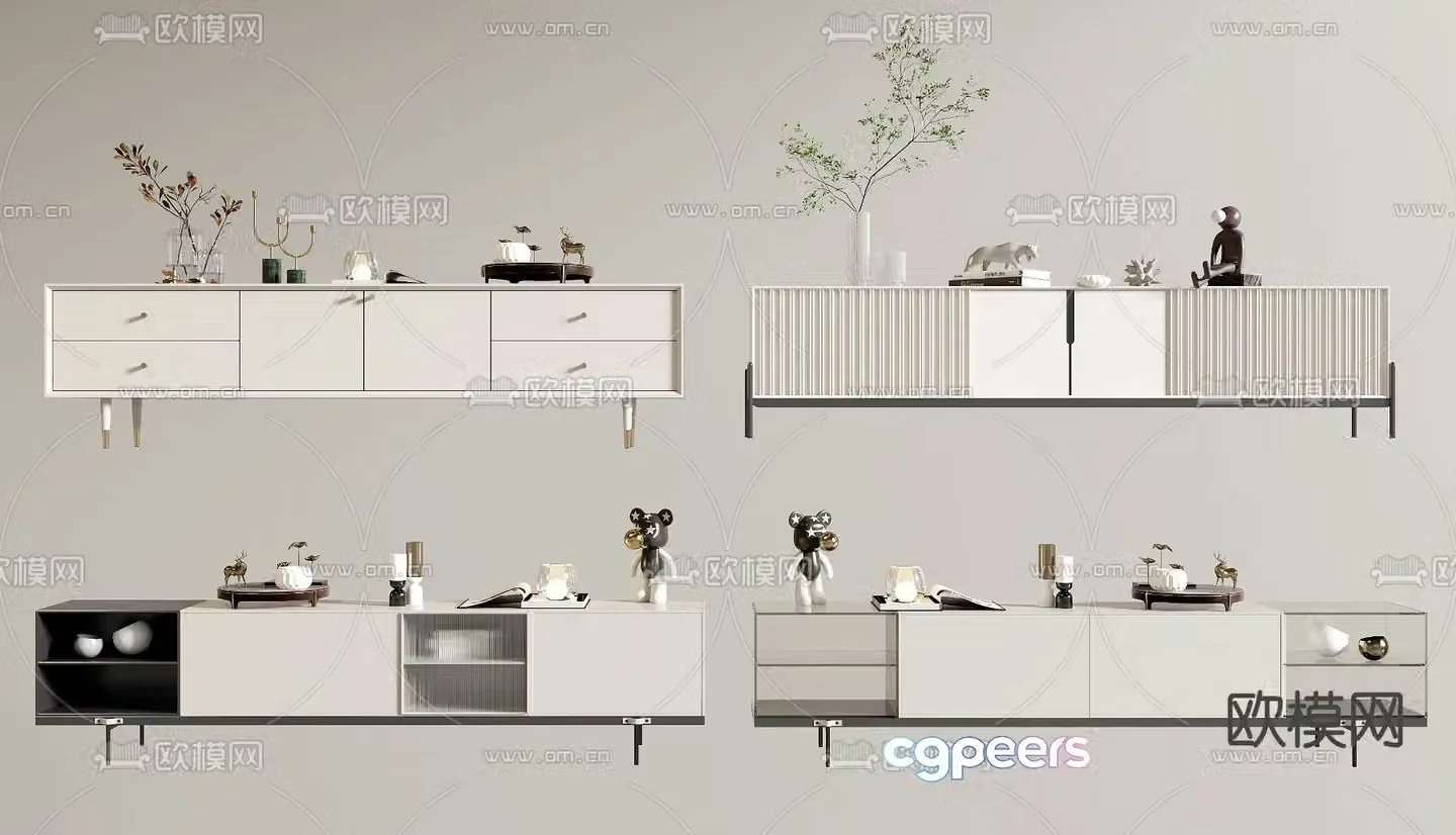 Modern TV cabinet 3d model