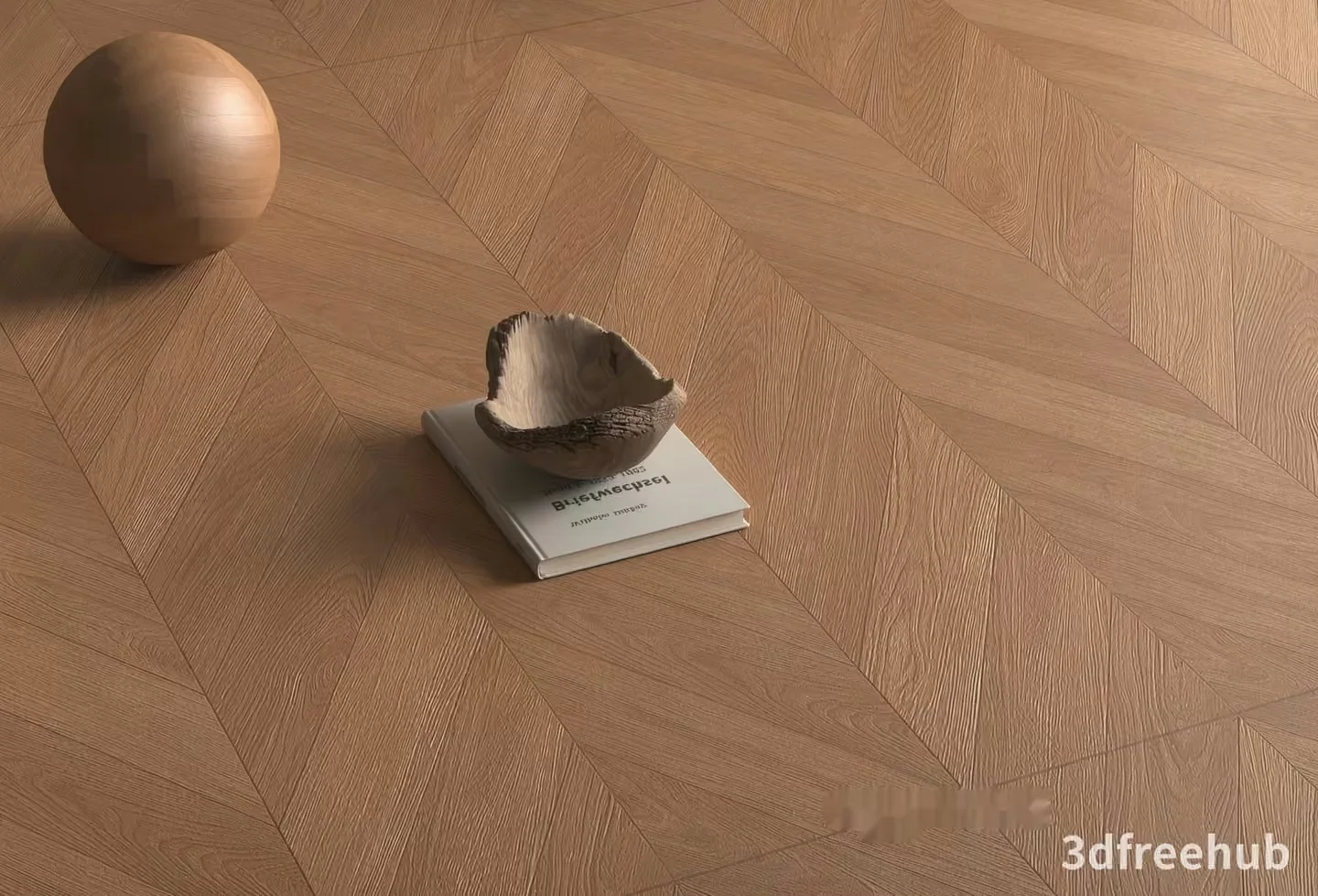 A Wooden Bowl 3D Model – 19621 – VRAY Render