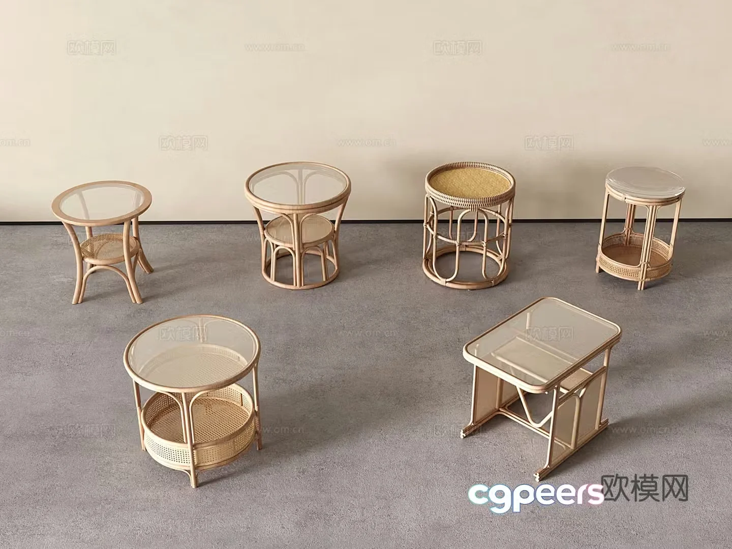 Wasabi Middle-aged Border Table Kok Table Coffee Table Vinegar 3D Model