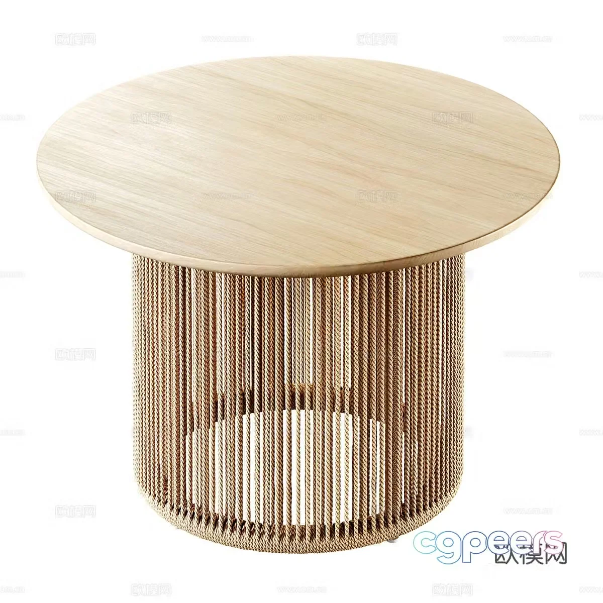 Solid wood dining table Log dining table Solid wood negotiation table Log negotiation table Round table Negotiation round table 3D model