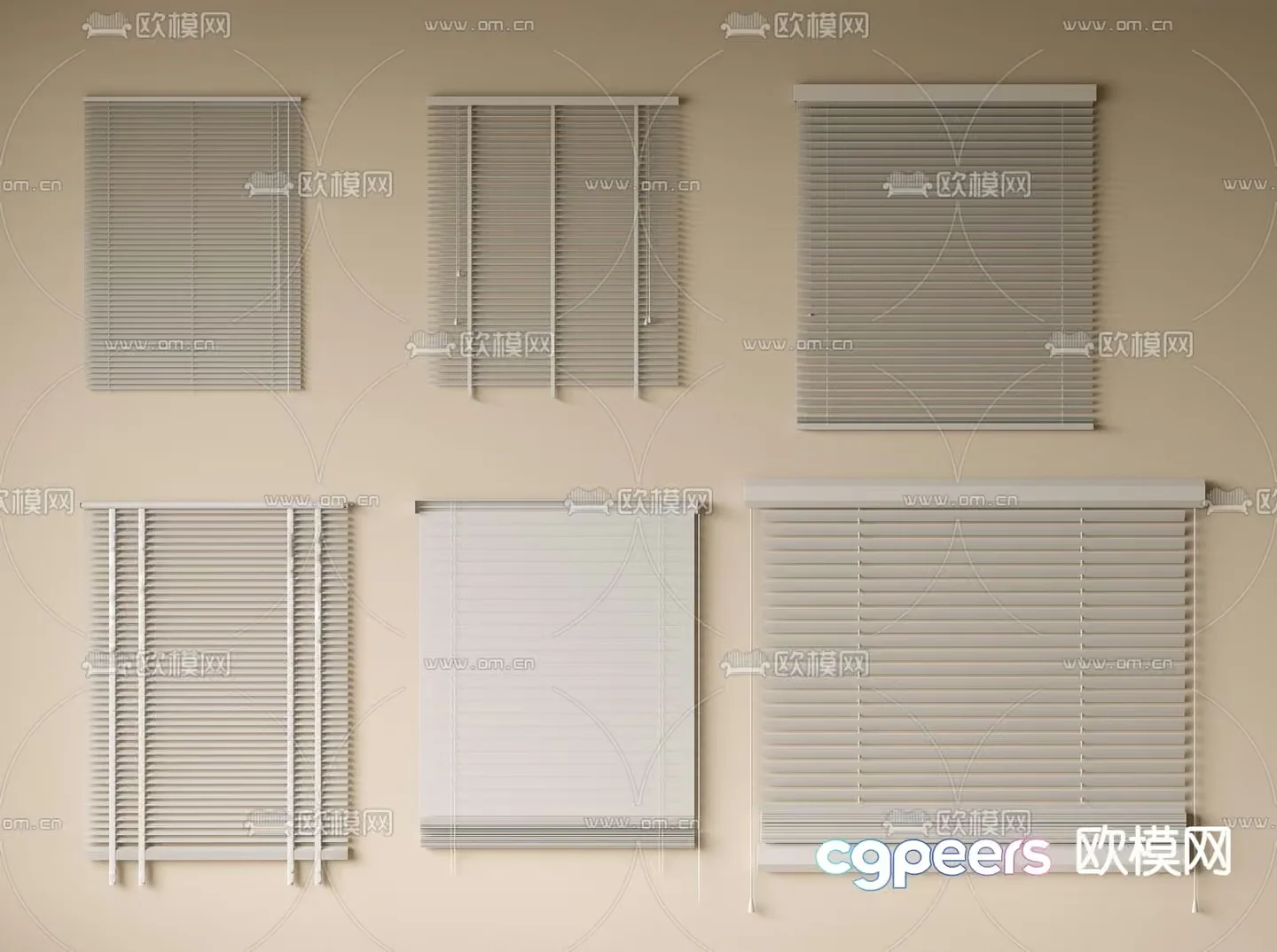 Window Blinds 3D Model – 8593 – VRAY Render