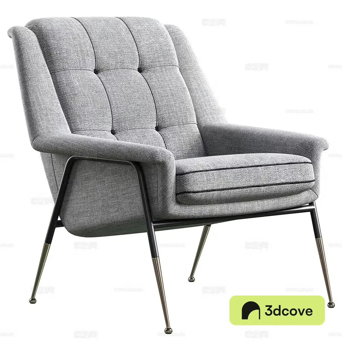 Modern Italian Tosconova Witton lounge chair