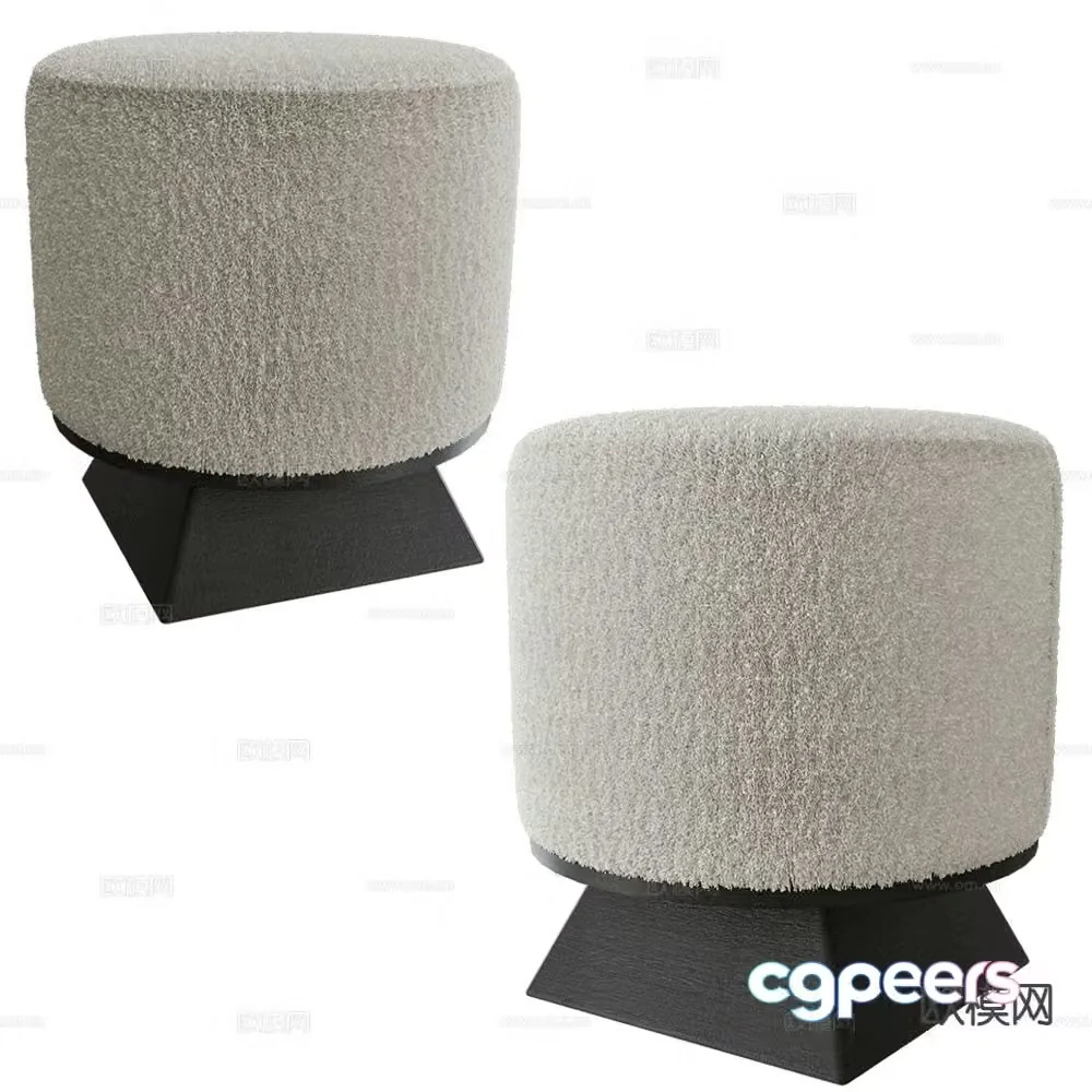 Modernature stool sofa stool leisure stool 3d model