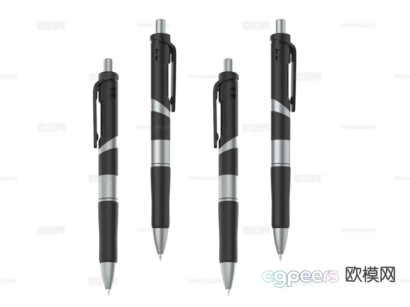 Office supplies ballpoint pen 3d model