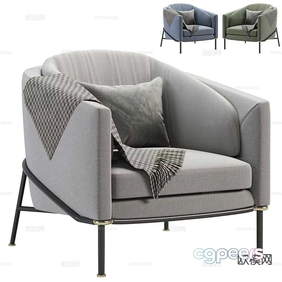 Modern lounge chair 3d model