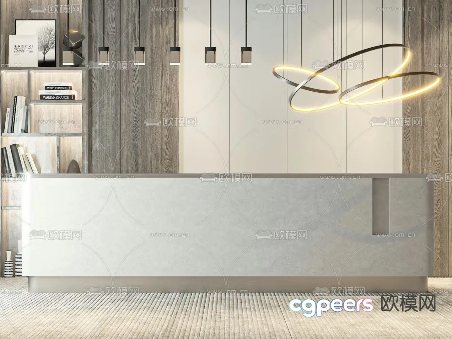 Reception desk 3d model