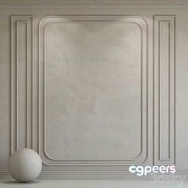 3ds Max Free – Decorative plaster with molding 273