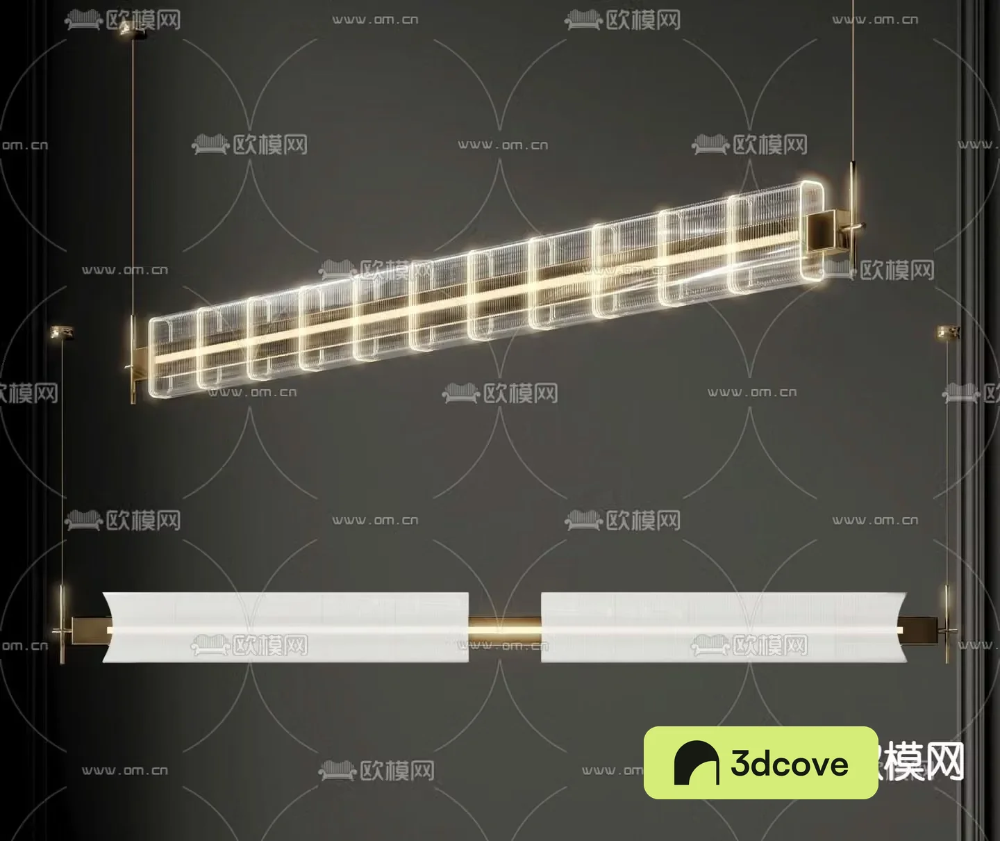 Long chandelier