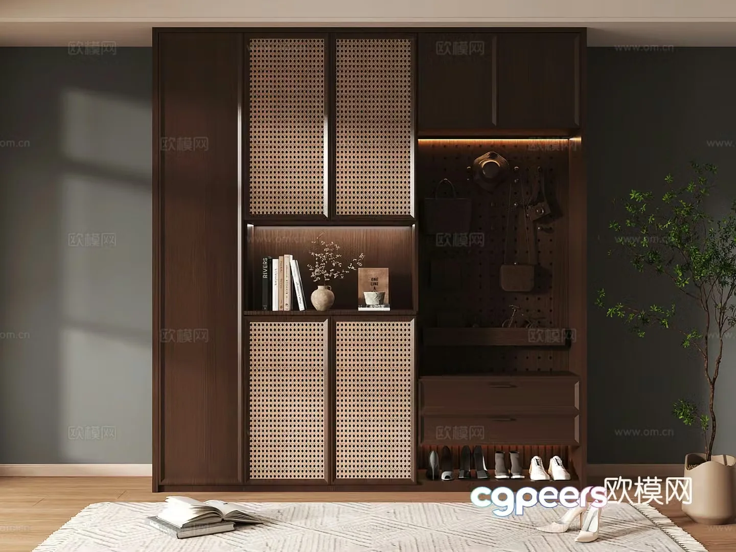 Shoe cabinet design shoe cabinet partition shoe cabinet porch shoe cabinet home shoe cabinet 3D model
