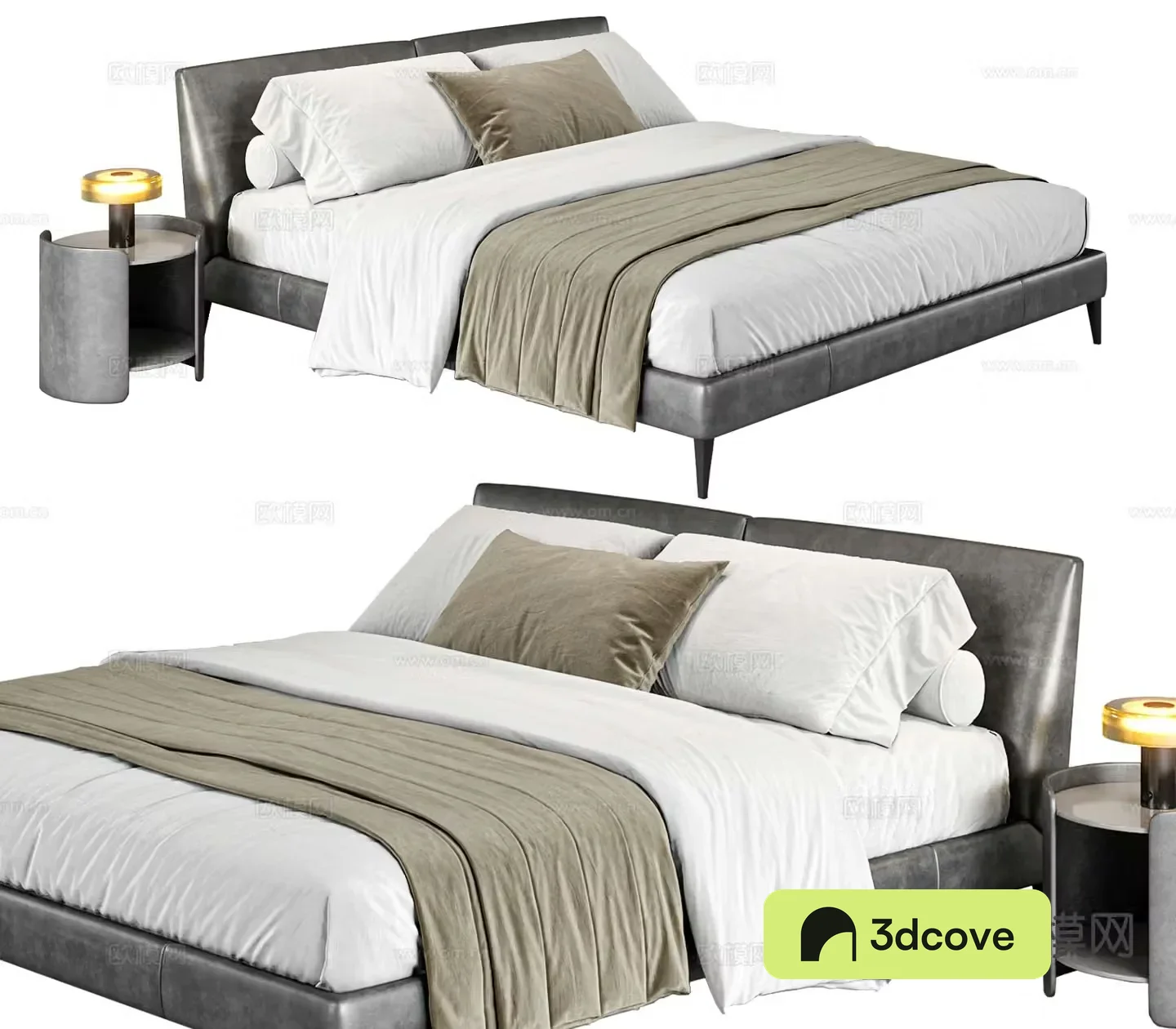 Modern double bed