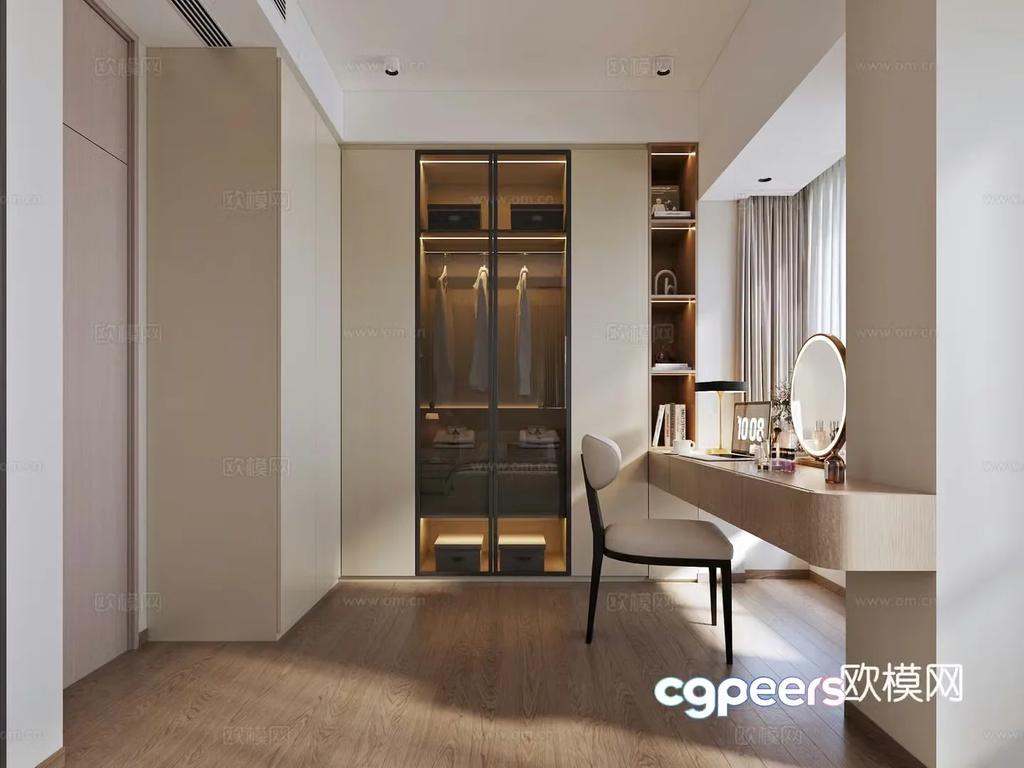 Modern cloakroom 3d model
