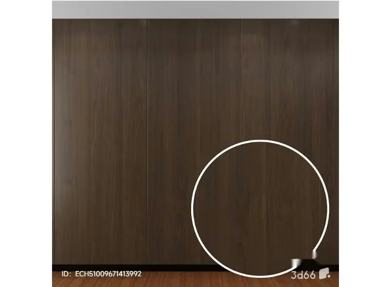 Wooden Wall With Circle 3D Model – 2507 – VRAY Render