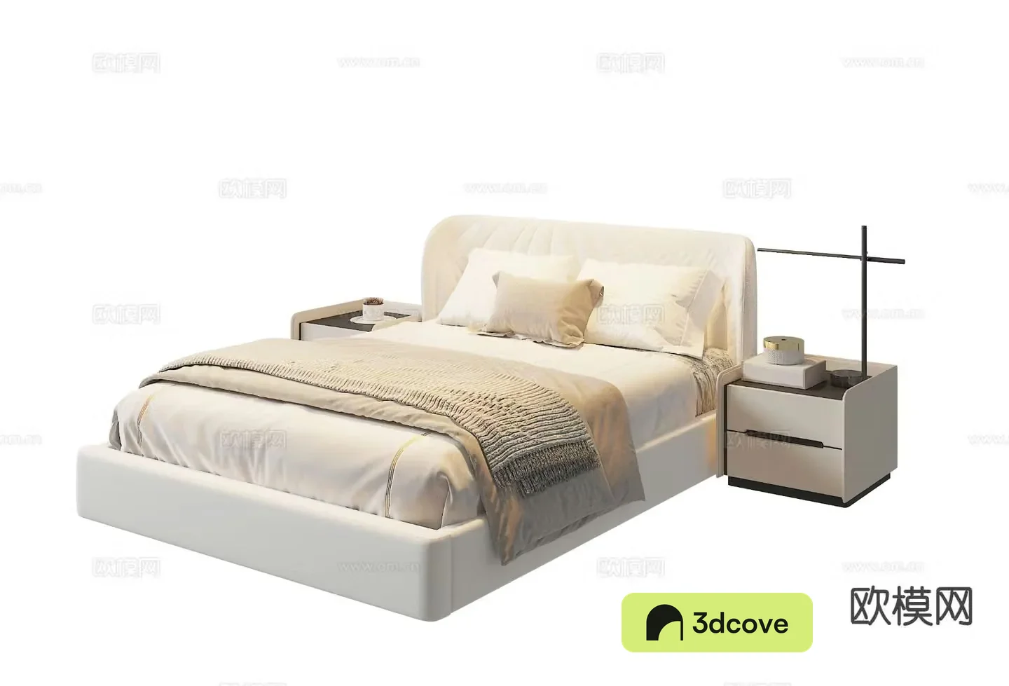 Modern double bed