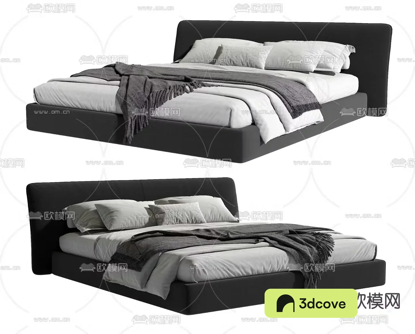 Modern double bed