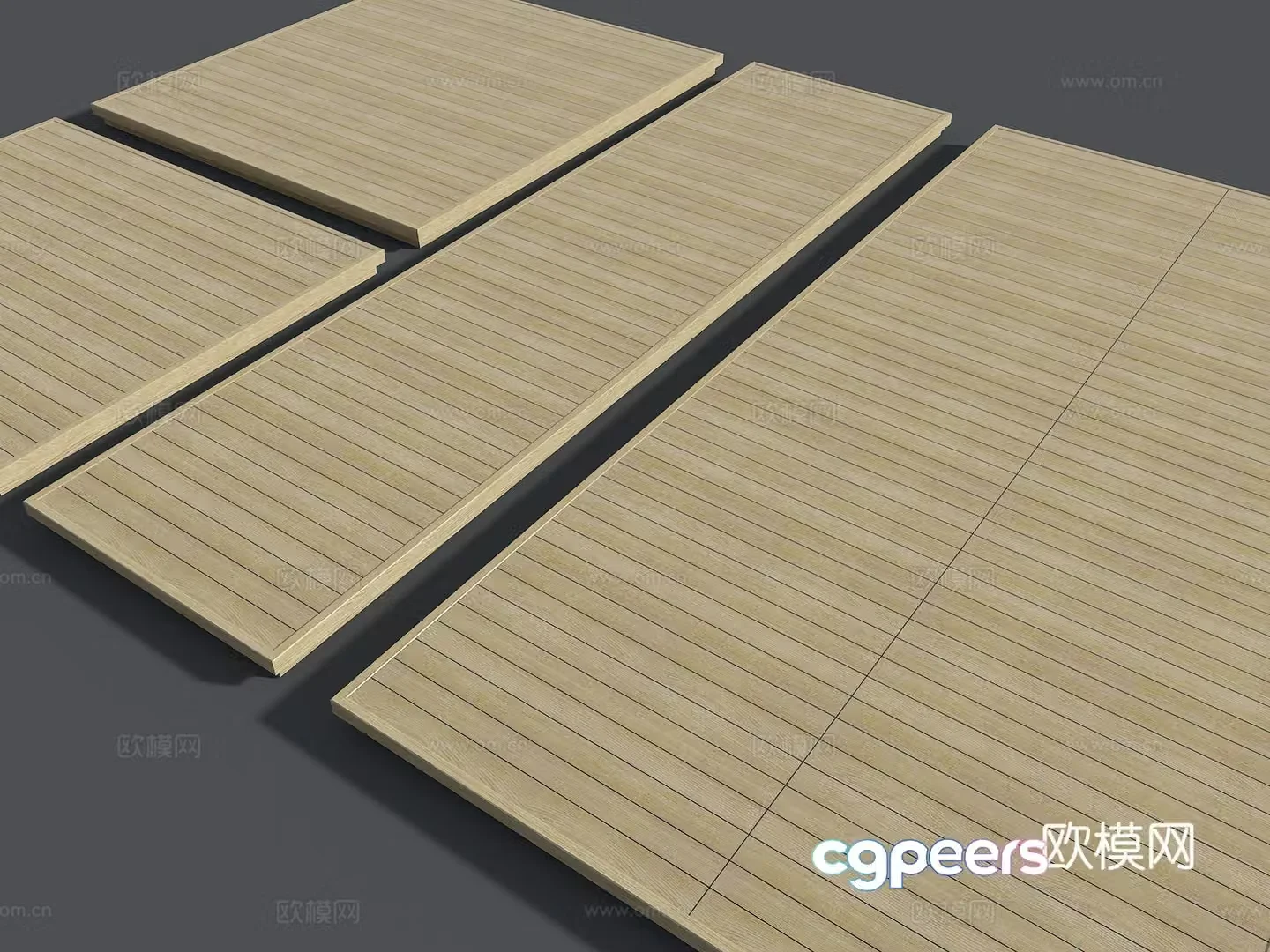Modern flooring anticorrosion wood flooring outdoor wood flooring wood grain resting wood platform 3d model