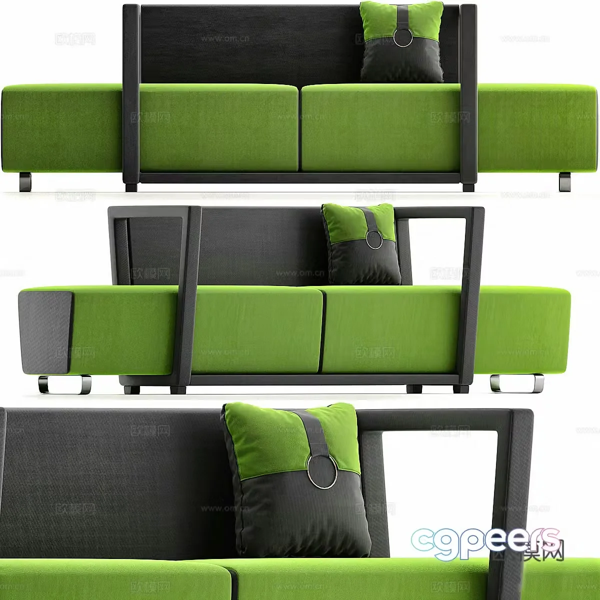 New Chinese style card holder sofa card position 3D model