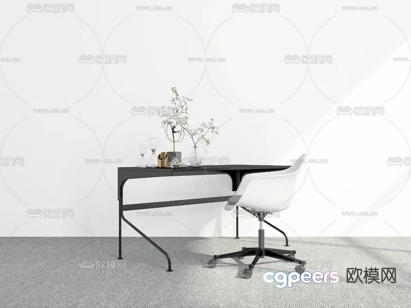 desk workbench 3d model