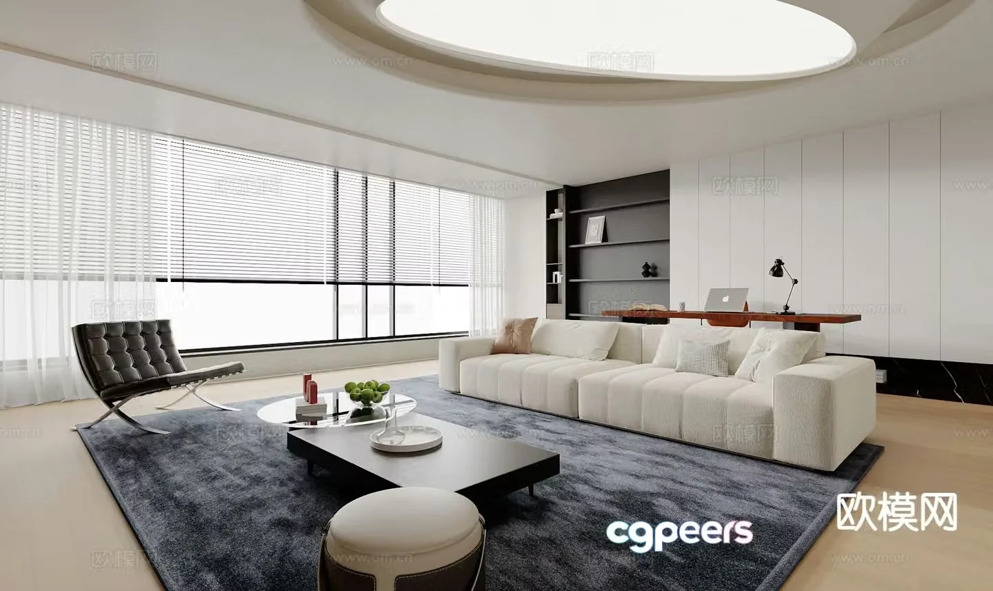 Modern living room 3d model