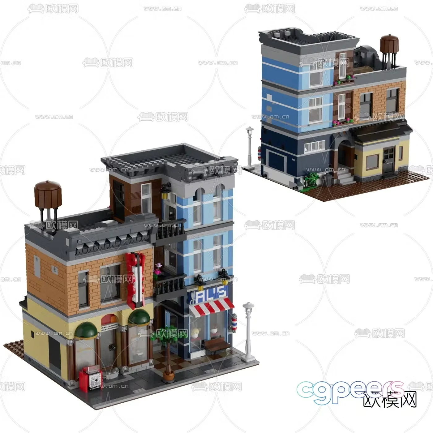 Modern detective agency toys 3d model