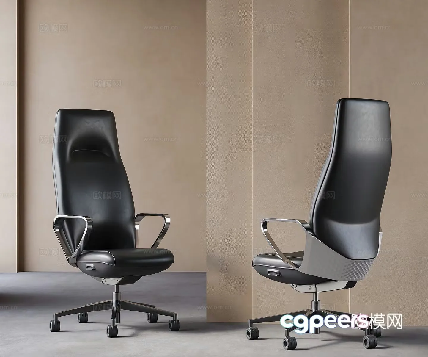 Modern office chair boss chair 3d model