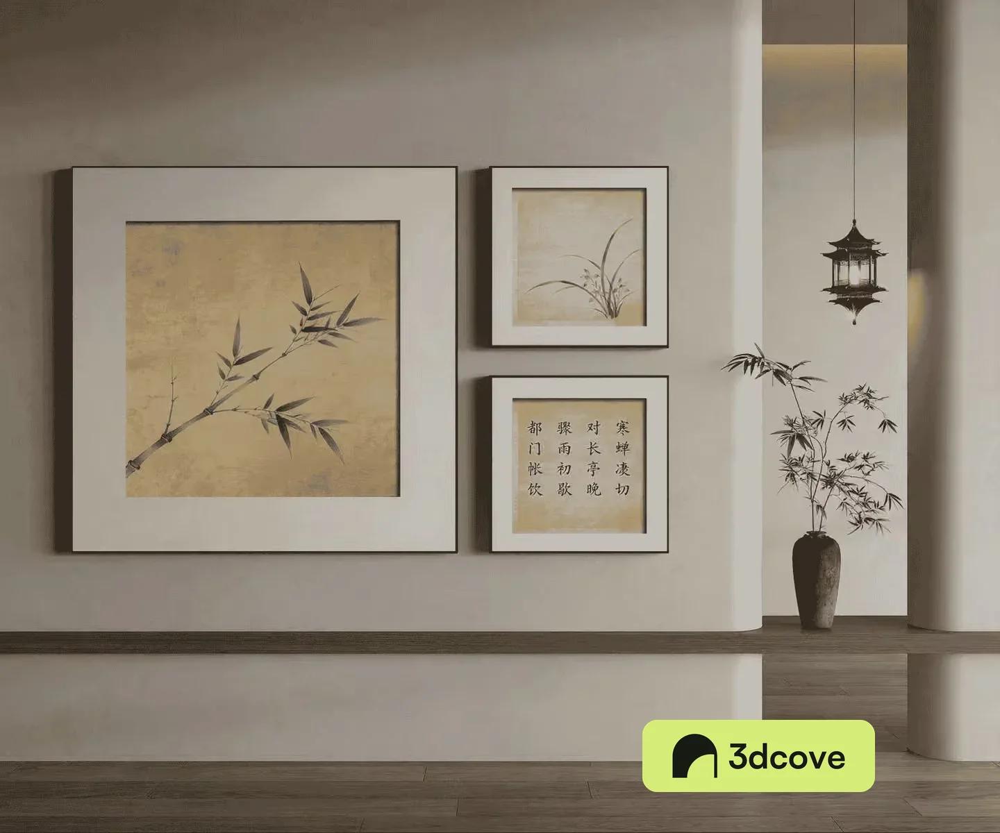 Bamboo Art On The Wall