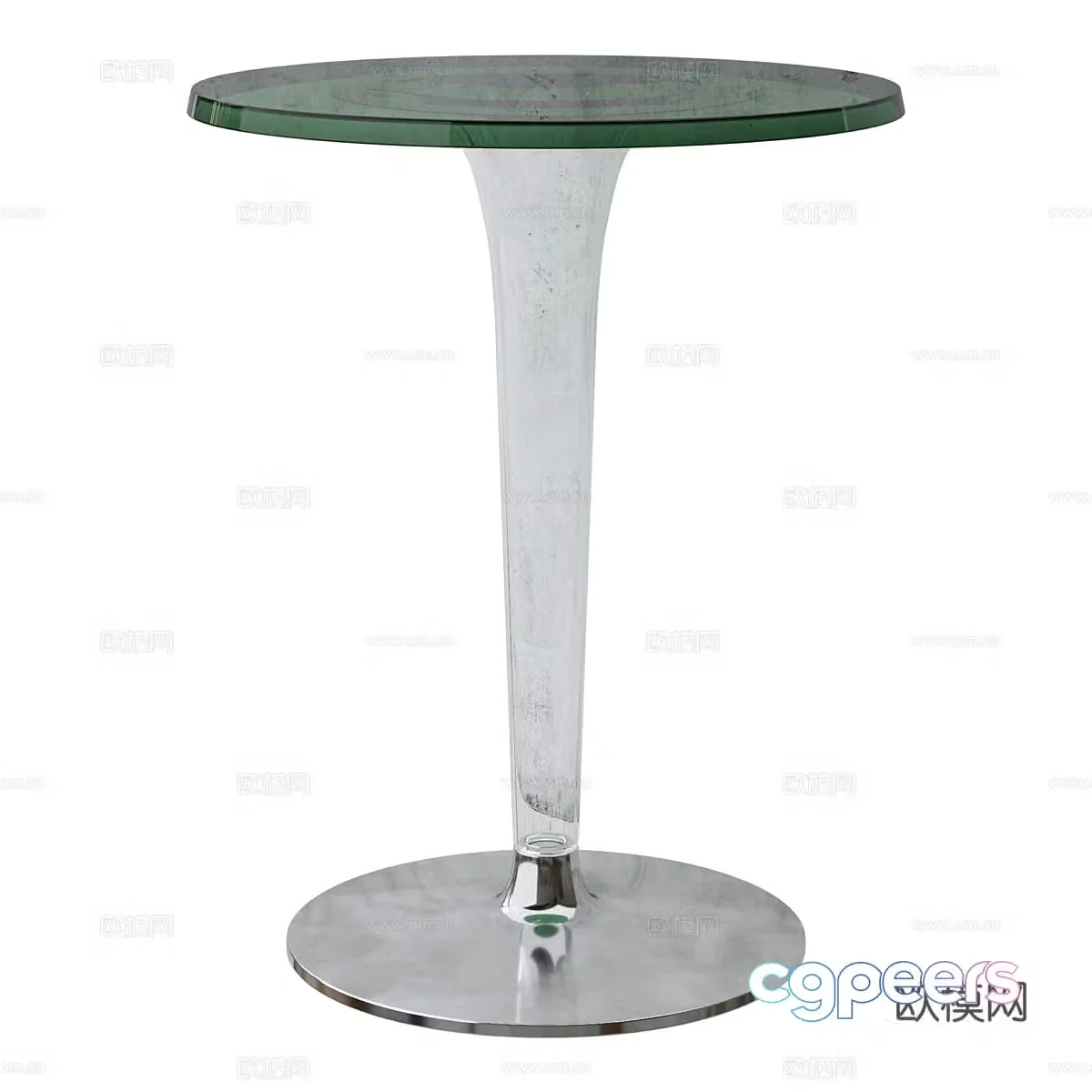 Modern round table side table 3d model